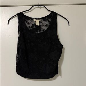 Forever 21 Black Lace Sleeveless Top